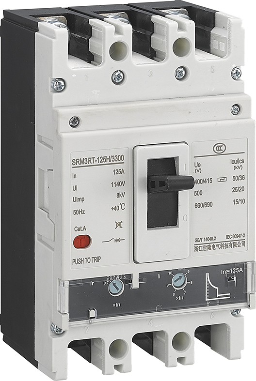 Interruttore di circuiti in modellatura regolabile TM 80A/100A/125A/160A 3P (3p+N) 0.7-1.0in